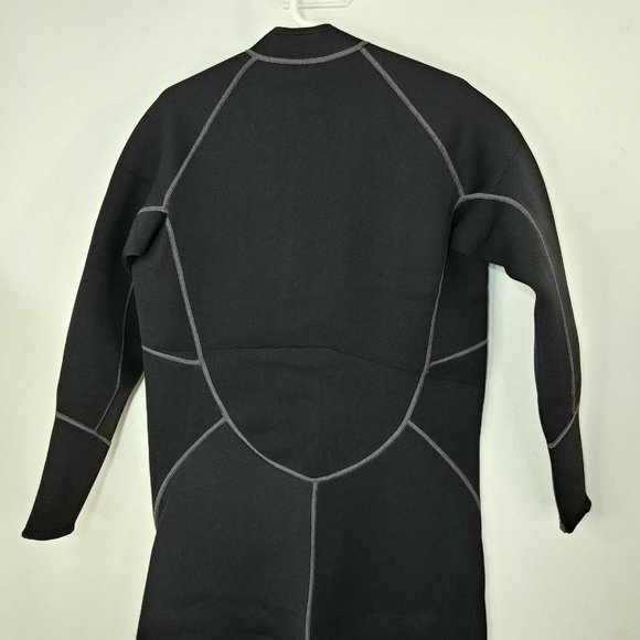 Men's Black Wetsuit with Velcro Collar - Picture 5 of 12